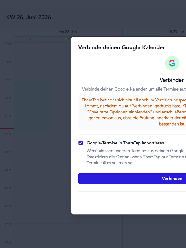Google-Kalender-Synchronisation Google-Kalender-Synchronisation